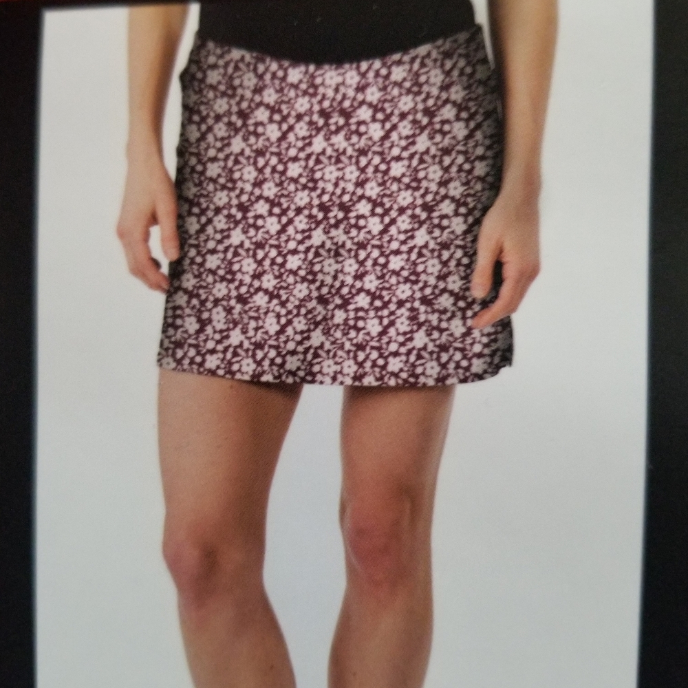 NWT Tranquility Mini Floral Skort - Picture 1 of 9